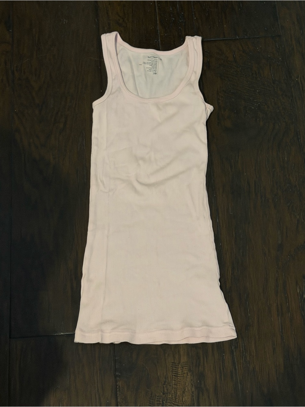 Old navy pink Ribbed Long Tank Top y2k